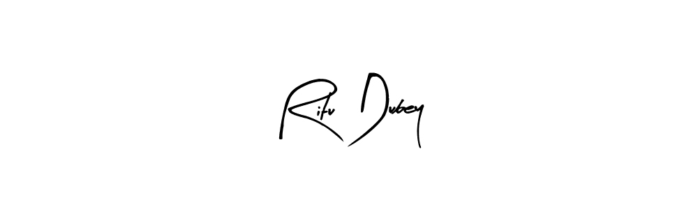 Create a beautiful signature design for name Ritu Dubey. With this signature (Arty Signature) fonts, you can make a handwritten signature for free. Ritu Dubey signature style 8 images and pictures png