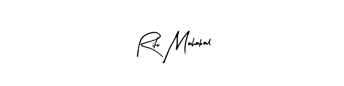 Design your own signature with our free online signature maker. With this signature software, you can create a handwritten (Arty Signature) signature for name Ritu Mahakal. Ritu Mahakal signature style 8 images and pictures png