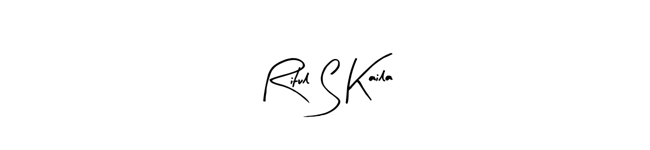 How to make Ritul S Kaila signature? Arty Signature is a professional autograph style. Create handwritten signature for Ritul S Kaila name. Ritul S Kaila signature style 8 images and pictures png