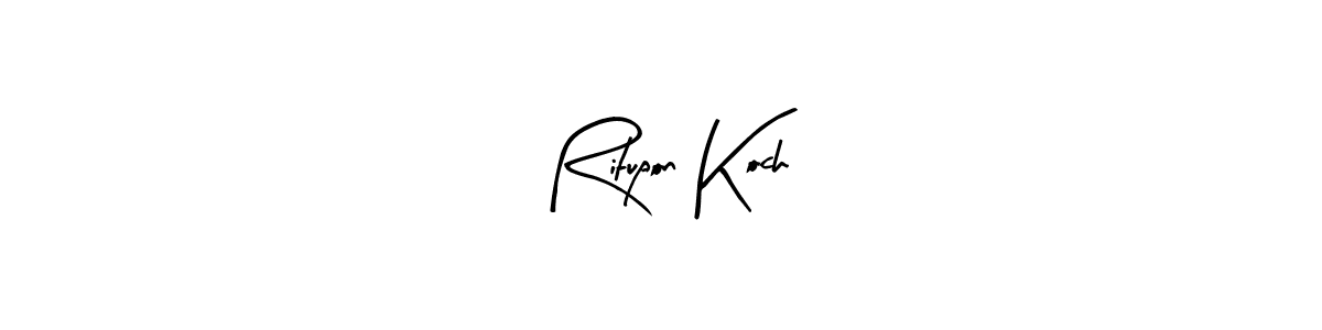 How to make Ritupon Koch signature? Arty Signature is a professional autograph style. Create handwritten signature for Ritupon Koch name. Ritupon Koch signature style 8 images and pictures png