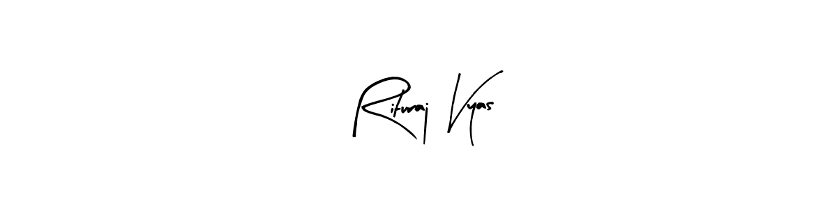 Make a beautiful signature design for name Rituraj Vyas. With this signature (Arty Signature) style, you can create a handwritten signature for free. Rituraj Vyas signature style 8 images and pictures png