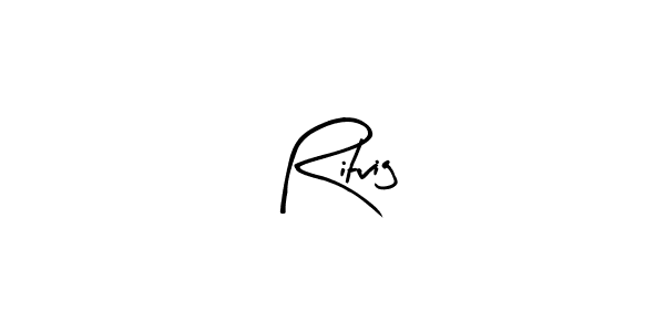 How to make Ritvig name signature. Use Arty Signature style for creating short signs online. This is the latest handwritten sign. Ritvig signature style 8 images and pictures png