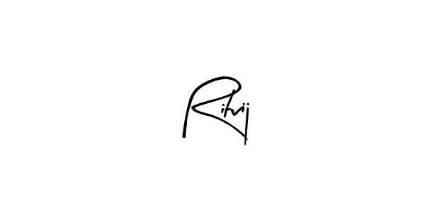 Use a signature maker to create a handwritten signature online. With this signature software, you can design (Arty Signature) your own signature for name Ritvij. Ritvij signature style 8 images and pictures png