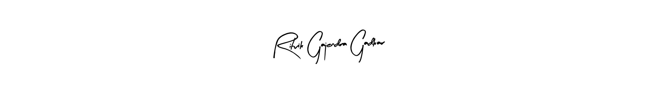Make a beautiful signature design for name Ritvik Gajendra Gadkar. Use this online signature maker to create a handwritten signature for free. Ritvik Gajendra Gadkar signature style 8 images and pictures png