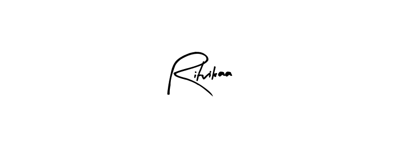 How to make Ritvikaa name signature. Use Arty Signature style for creating short signs online. This is the latest handwritten sign. Ritvikaa signature style 8 images and pictures png
