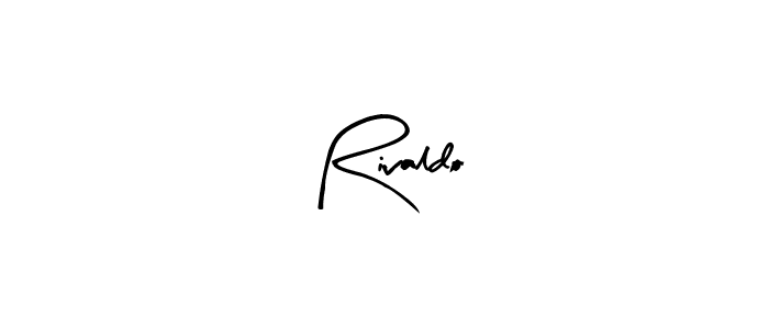 Use a signature maker to create a handwritten signature online. With this signature software, you can design (Arty Signature) your own signature for name Rivaldo. Rivaldo signature style 8 images and pictures png