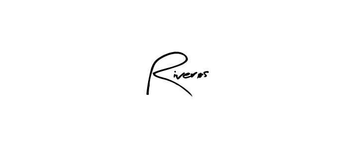How to make Riveros name signature. Use Arty Signature style for creating short signs online. This is the latest handwritten sign. Riveros signature style 8 images and pictures png