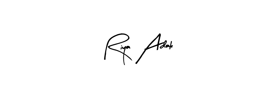 Make a short Riya Adak signature style. Manage your documents anywhere anytime using Arty Signature. Create and add eSignatures, submit forms, share and send files easily. Riya Adak signature style 8 images and pictures png