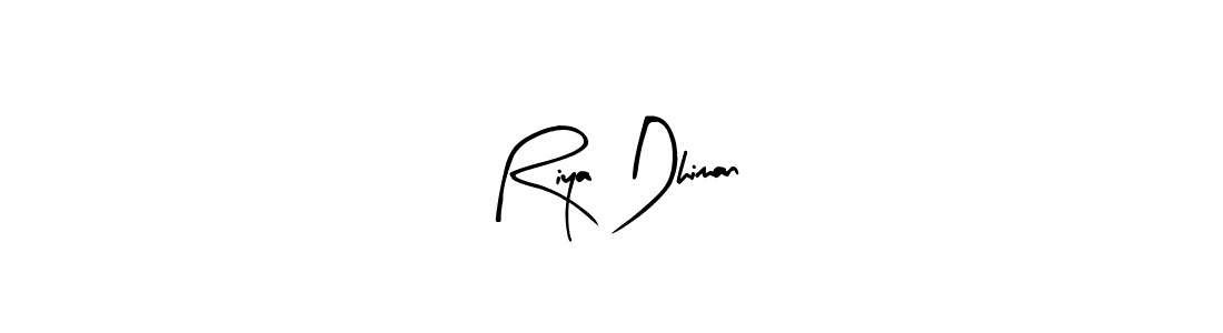 Use a signature maker to create a handwritten signature online. With this signature software, you can design (Arty Signature) your own signature for name Riya Dhiman. Riya Dhiman signature style 8 images and pictures png