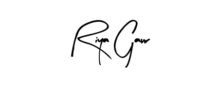 Discover how Riya Gaur looks in an executive cursive font (Arty Signature). Perfect for legal documents, invoices, and certificates. Riya Gaur signature style 8 images and pictures png
