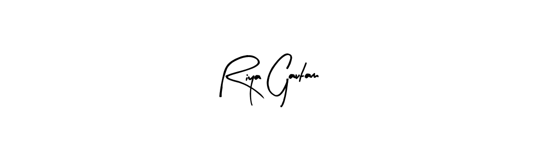 Design your own signature with our free online signature maker. With this signature software, you can create a handwritten (Arty Signature) signature for name Riya Gautam. Riya Gautam signature style 8 images and pictures png