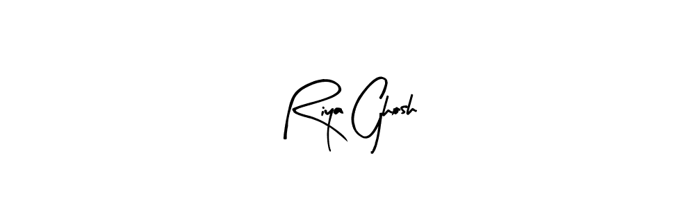 Arty Signature is a professional signature style that is perfect for those who want to add a touch of class to their signature. It is also a great choice for those who want to make their signature more unique. Get Riya Ghosh name to fancy signature for free. Riya Ghosh signature style 8 images and pictures png