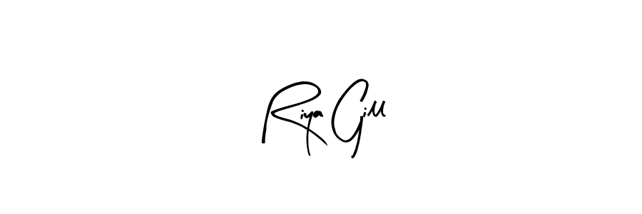 This is the best signature style for the Riya Gill name. Also you like these signature font (Arty Signature). Mix name signature. Riya Gill signature style 8 images and pictures png