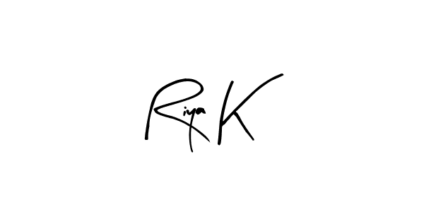 The best way (Arty Signature) to make a short signature is to pick only two or three words in your name. The name Riya K include a total of six letters. For converting this name. Riya K signature style 8 images and pictures png