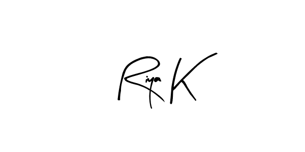 The best way (Arty Signature) to make a short signature is to pick only two or three words in your name. The name Riya K include a total of six letters. For converting this name. Riya K signature style 8 images and pictures png