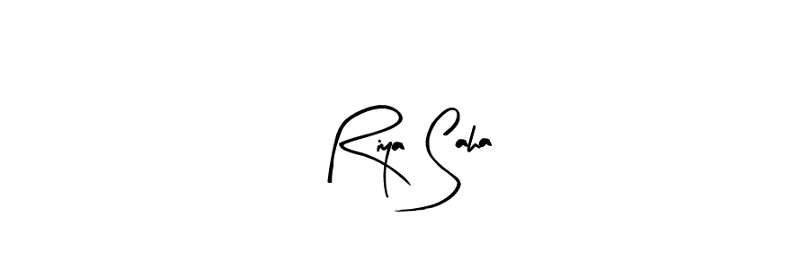 Use a signature maker to create a handwritten signature online. With this signature software, you can design (Arty Signature) your own signature for name Riya Saha. Riya Saha signature style 8 images and pictures png