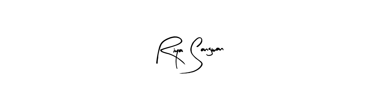 Design your own signature with our free online signature maker. With this signature software, you can create a handwritten (Arty Signature) signature for name Riya Sangwan. Riya Sangwan signature style 8 images and pictures png