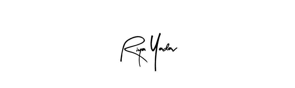 How to make Riya Yadav name signature. Use Arty Signature style for creating short signs online. This is the latest handwritten sign. Riya Yadav signature style 8 images and pictures png