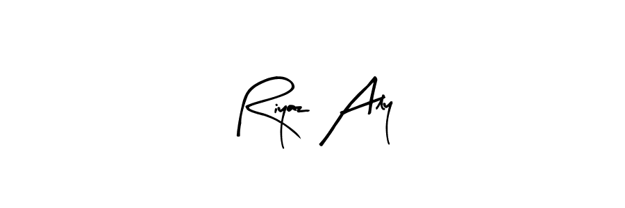 Use a signature maker to create a handwritten signature online. With this signature software, you can design (Arty Signature) your own signature for name Riyaz Aly. Riyaz Aly signature style 8 images and pictures png