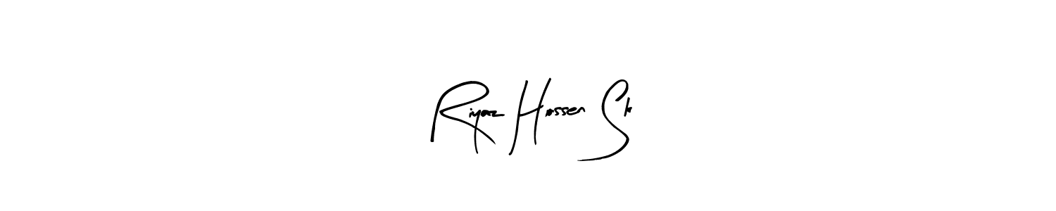 if you are searching for the best signature style for your name Riyaz Hossen Sk. so please give up your signature search. here we have designed multiple signature styles  using Arty Signature. Riyaz Hossen Sk signature style 8 images and pictures png