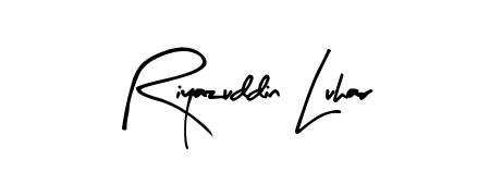 Similarly Arty Signature is the best handwritten signature design. Signature creator online. You can use it as an online autograph creator for name Riyazuddin Luhar. Riyazuddin Luhar signature style 8 images and pictures png