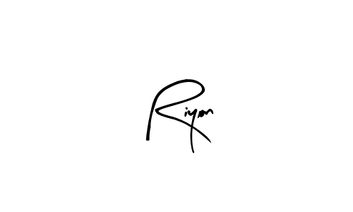 You should practise on your own different ways (Arty Signature) to write your name (Riyon) in signature. don't let someone else do it for you. Riyon signature style 8 images and pictures png