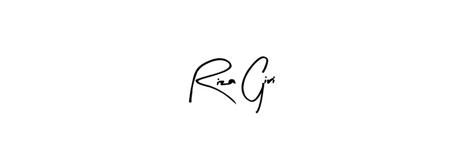 Similarly Arty Signature is the best handwritten signature design. Signature creator online .You can use it as an online autograph creator for name Riza Giri. Riza Giri signature style 8 images and pictures png