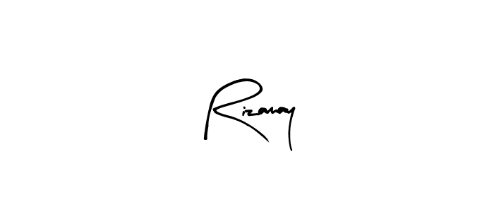The best way (Arty Signature) to make a short signature is to pick only two or three words in your name. The name Rizamay include a total of six letters. For converting this name. Rizamay signature style 8 images and pictures png