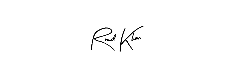 How to make Rizd Khan name signature. Use Arty Signature style for creating short signs online. This is the latest handwritten sign. Rizd Khan signature style 8 images and pictures png