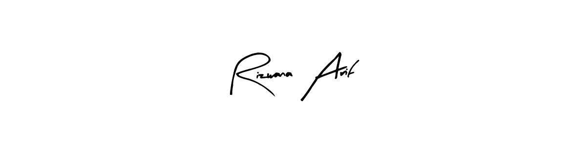 if you are searching for the best signature style for your name Rizwana Arif. so please give up your signature search. here we have designed multiple signature styles  using Arty Signature. Rizwana Arif signature style 8 images and pictures png