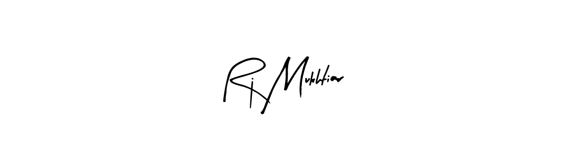 Arty Signature is a professional signature style that is perfect for those who want to add a touch of class to their signature. It is also a great choice for those who want to make their signature more unique. Get Rj Mukhtiar name to fancy signature for free. Rj Mukhtiar signature style 8 images and pictures png