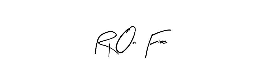 Design your own signature with our free online signature maker. With this signature software, you can create a handwritten (Arty Signature) signature for name Rj On Fire. Rj On Fire signature style 8 images and pictures png