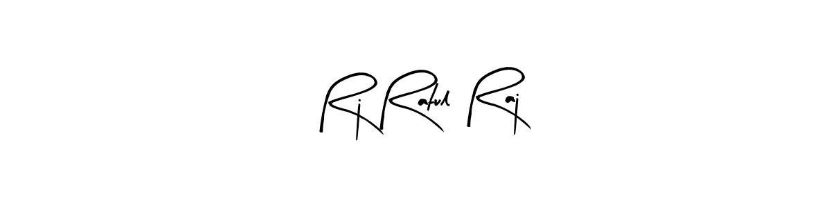 How to make Rj Ratul Raj name signature. Use Arty Signature style for creating short signs online. This is the latest handwritten sign. Rj Ratul Raj signature style 8 images and pictures png