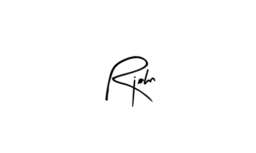 Similarly Arty Signature is the best handwritten signature design. Signature creator online .You can use it as an online autograph creator for name Rjohn. Rjohn signature style 8 images and pictures png