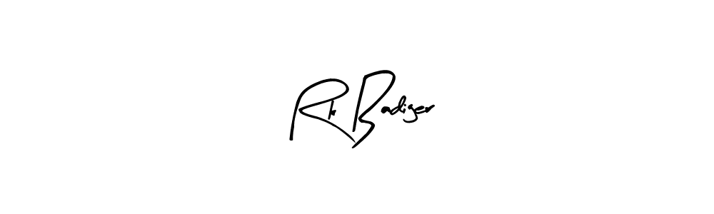 The best way (Arty Signature) to make a short signature is to pick only two or three words in your name. The name Rk Badiger include a total of six letters. For converting this name. Rk Badiger signature style 8 images and pictures png
