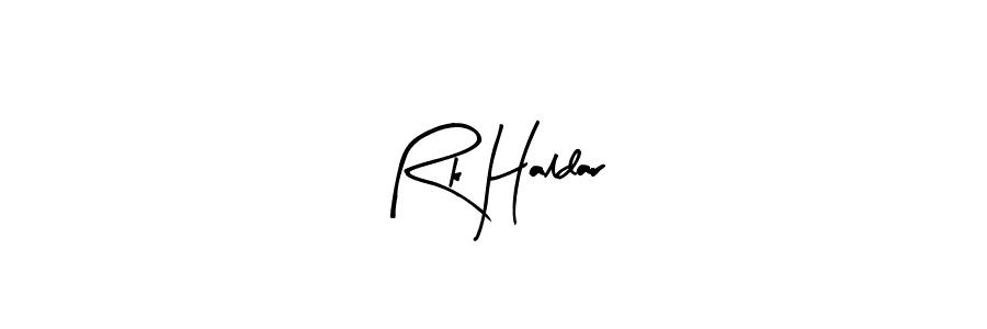 Make a beautiful signature design for name Rk Haldar. Use this online signature maker to create a handwritten signature for free. Rk Haldar signature style 8 images and pictures png