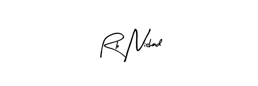 Create a beautiful signature design for name Rk Nishad. With this signature (Arty Signature) fonts, you can make a handwritten signature for free. Rk Nishad signature style 8 images and pictures png