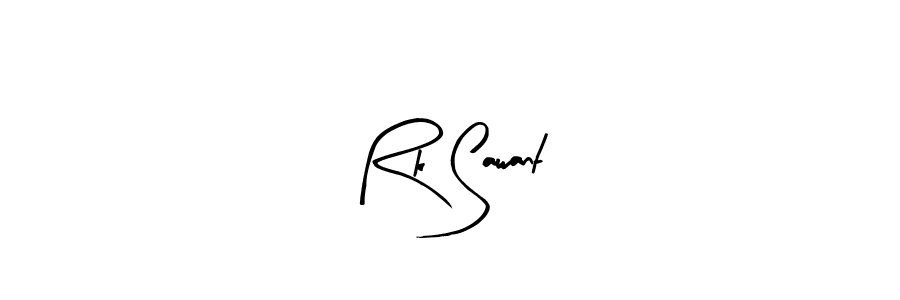 Arty Signature is a professional signature style that is perfect for those who want to add a touch of class to their signature. It is also a great choice for those who want to make their signature more unique. Get Rk Sawant name to fancy signature for free. Rk Sawant signature style 8 images and pictures png