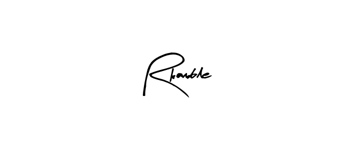 How to Draw Rkamble signature style? Arty Signature is a latest design signature styles for name Rkamble. Rkamble signature style 8 images and pictures png