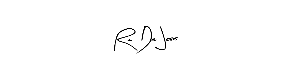 Arty Signature is a professional signature style that is perfect for those who want to add a touch of class to their signature. It is also a great choice for those who want to make their signature more unique. Get Rm De Jesus name to fancy signature for free. Rm De Jesus signature style 8 images and pictures png
