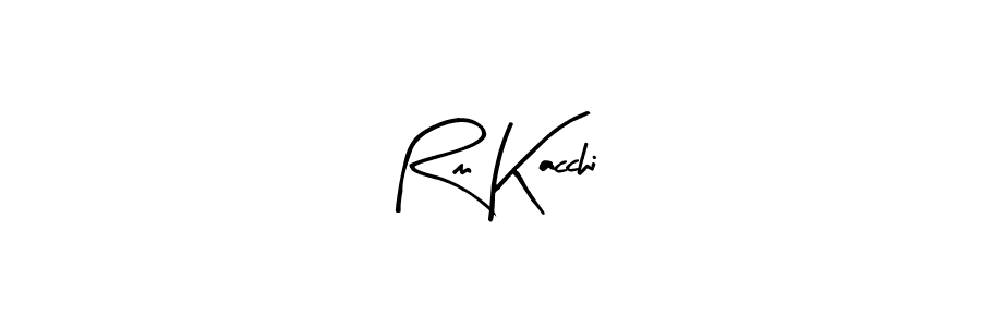 Design your own signature with our free online signature maker. With this signature software, you can create a handwritten (Arty Signature) signature for name Rm Kacchi. Rm Kacchi signature style 8 images and pictures png