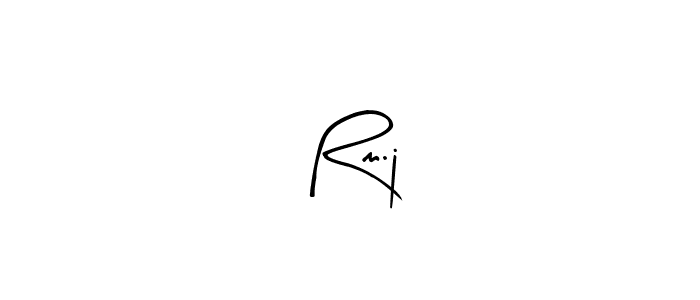 Design your own signature with our free online signature maker. With this signature software, you can create a handwritten (Arty Signature) signature for name Rm.j♡. Rm.j♡ signature style 8 images and pictures png