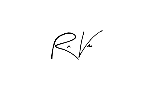 The best way (Arty Signature) to make a short signature is to pick only two or three words in your name. The name Rn Vm include a total of six letters. For converting this name. Rn Vm signature style 8 images and pictures png