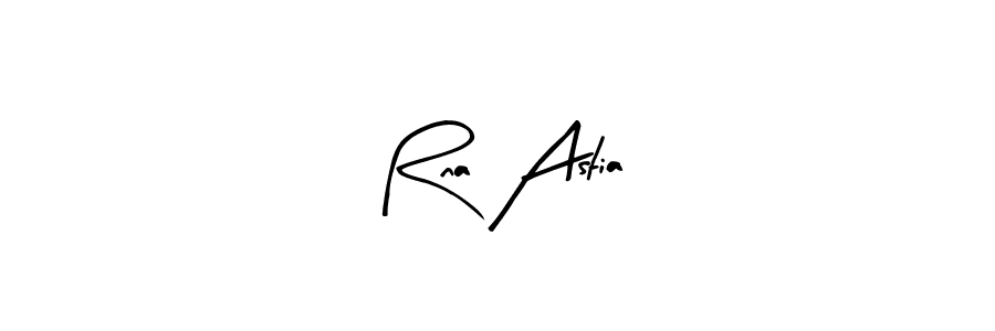 Similarly Arty Signature is the best handwritten signature design. Signature creator online .You can use it as an online autograph creator for name Rna Astia. Rna Astia signature style 8 images and pictures png