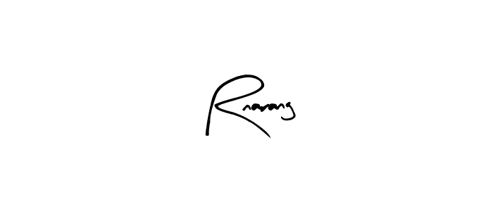 Arty Signature is a professional signature style that is perfect for those who want to add a touch of class to their signature. It is also a great choice for those who want to make their signature more unique. Get Rnarang name to fancy signature for free. Rnarang signature style 8 images and pictures png