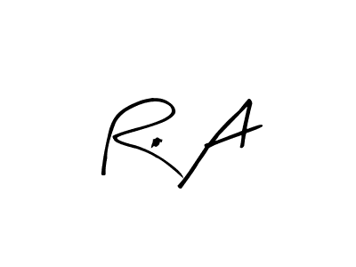 Create a beautiful signature design for name Ro A. With this signature (Arty Signature) fonts, you can make a handwritten signature for free. Ro A signature style 8 images and pictures png