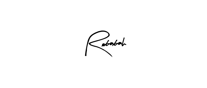 Create a beautiful signature design for name Robabah. With this signature (Arty Signature) fonts, you can make a handwritten signature for free. Robabah signature style 8 images and pictures png