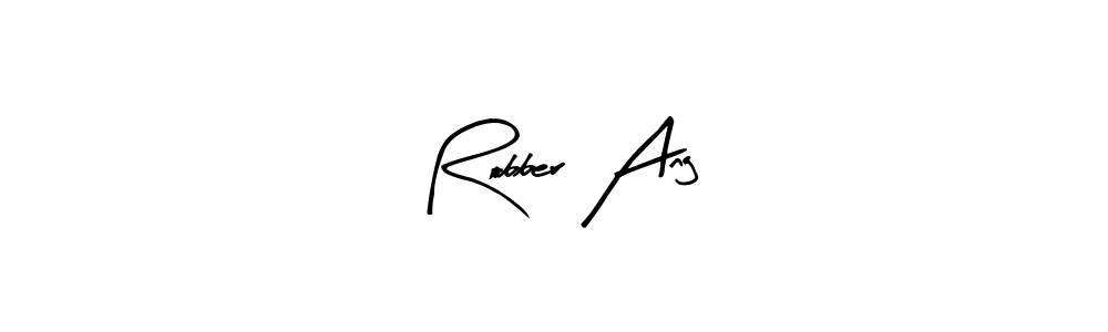 Design your own signature with our free online signature maker. With this signature software, you can create a handwritten (Arty Signature) signature for name Robber Ang. Robber Ang signature style 8 images and pictures png