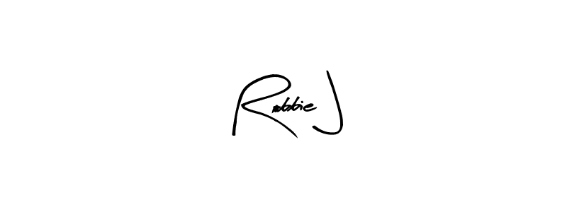 How to make Robbie J signature? Arty Signature is a professional autograph style. Create handwritten signature for Robbie J name. Robbie J signature style 8 images and pictures png