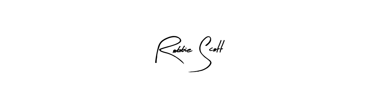 Arty Signature is a professional signature style that is perfect for those who want to add a touch of class to their signature. It is also a great choice for those who want to make their signature more unique. Get Robbie Scott name to fancy signature for free. Robbie Scott signature style 8 images and pictures png